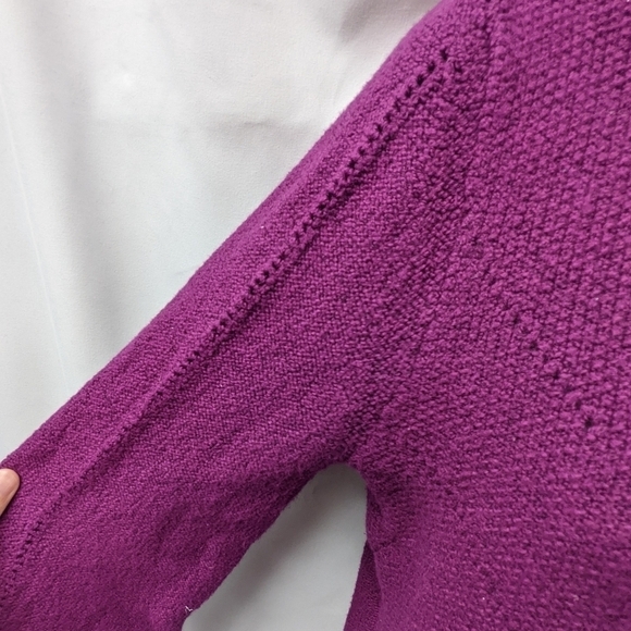 Lucky Brand Puff Sleeve Crew Neck Sweater Sz XS - Picture 4 of 10